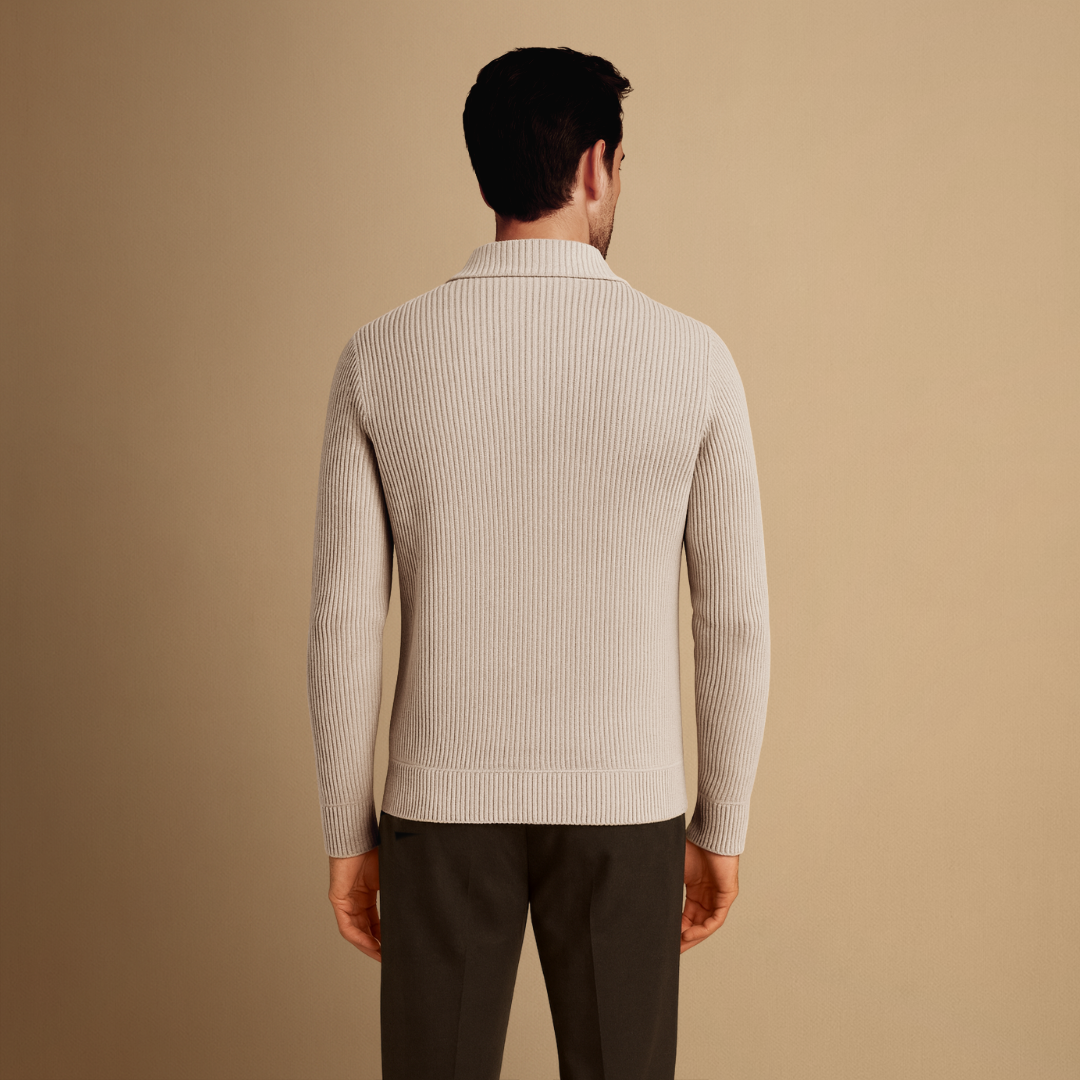 Lennox | Ribbed Polo Jumper