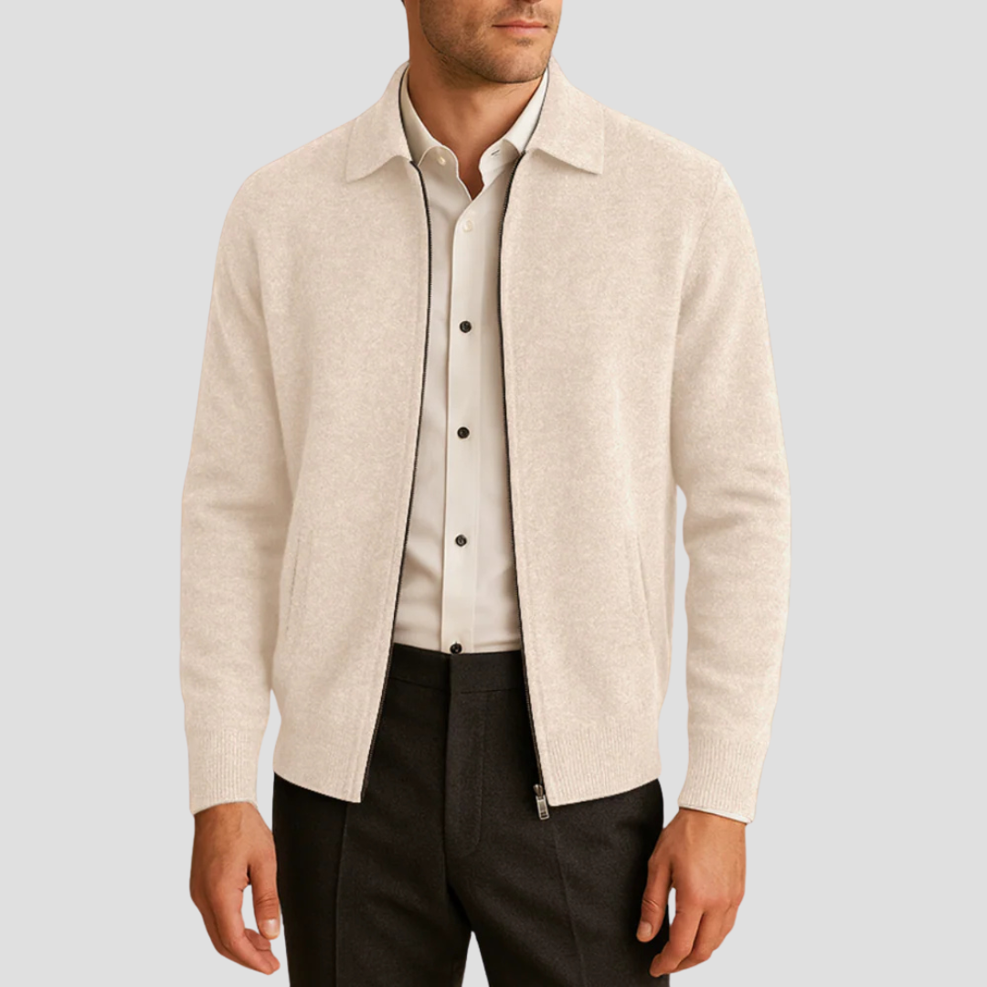 Gareth | Zip-Up Cardigan