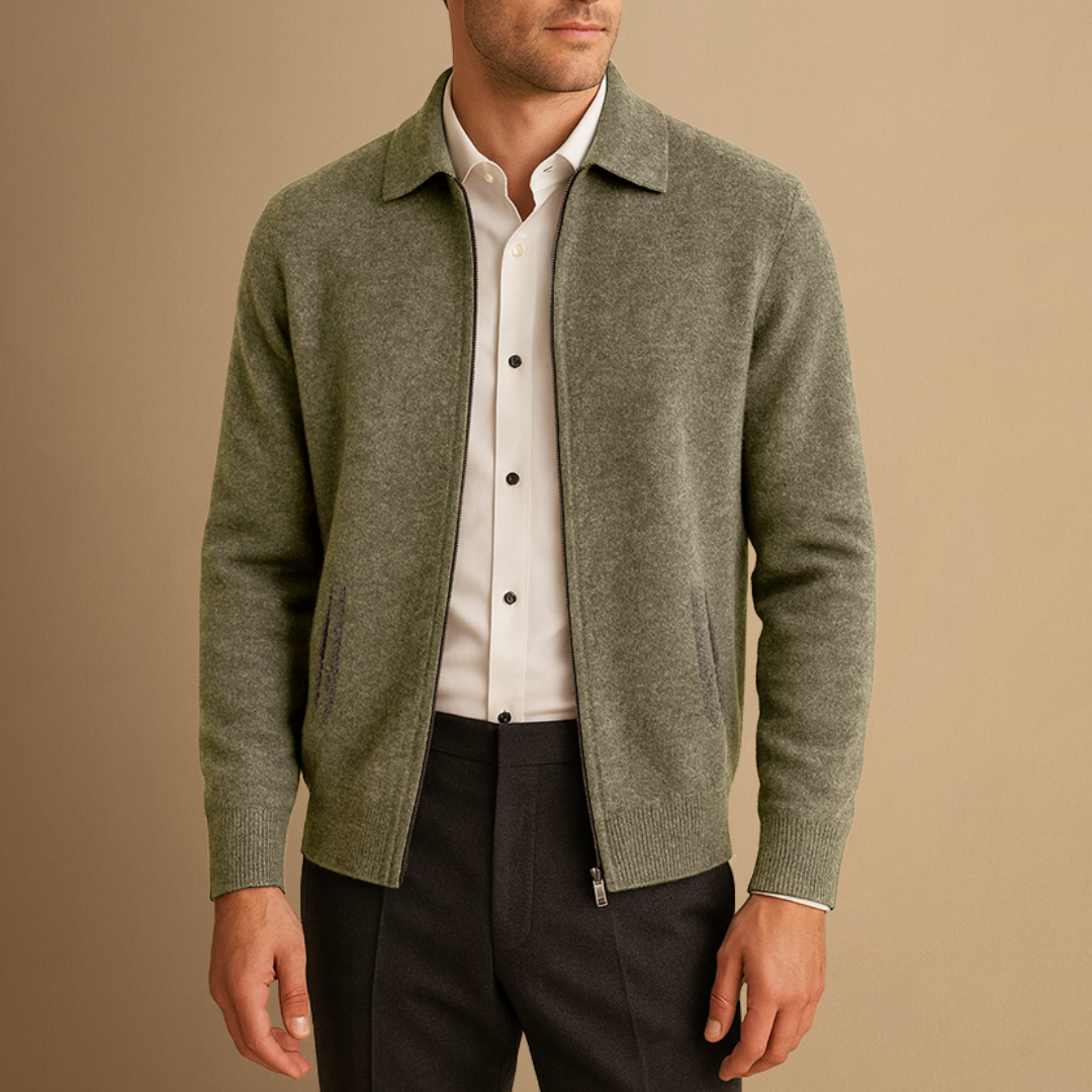 Gareth | Zip-Up Cardigan