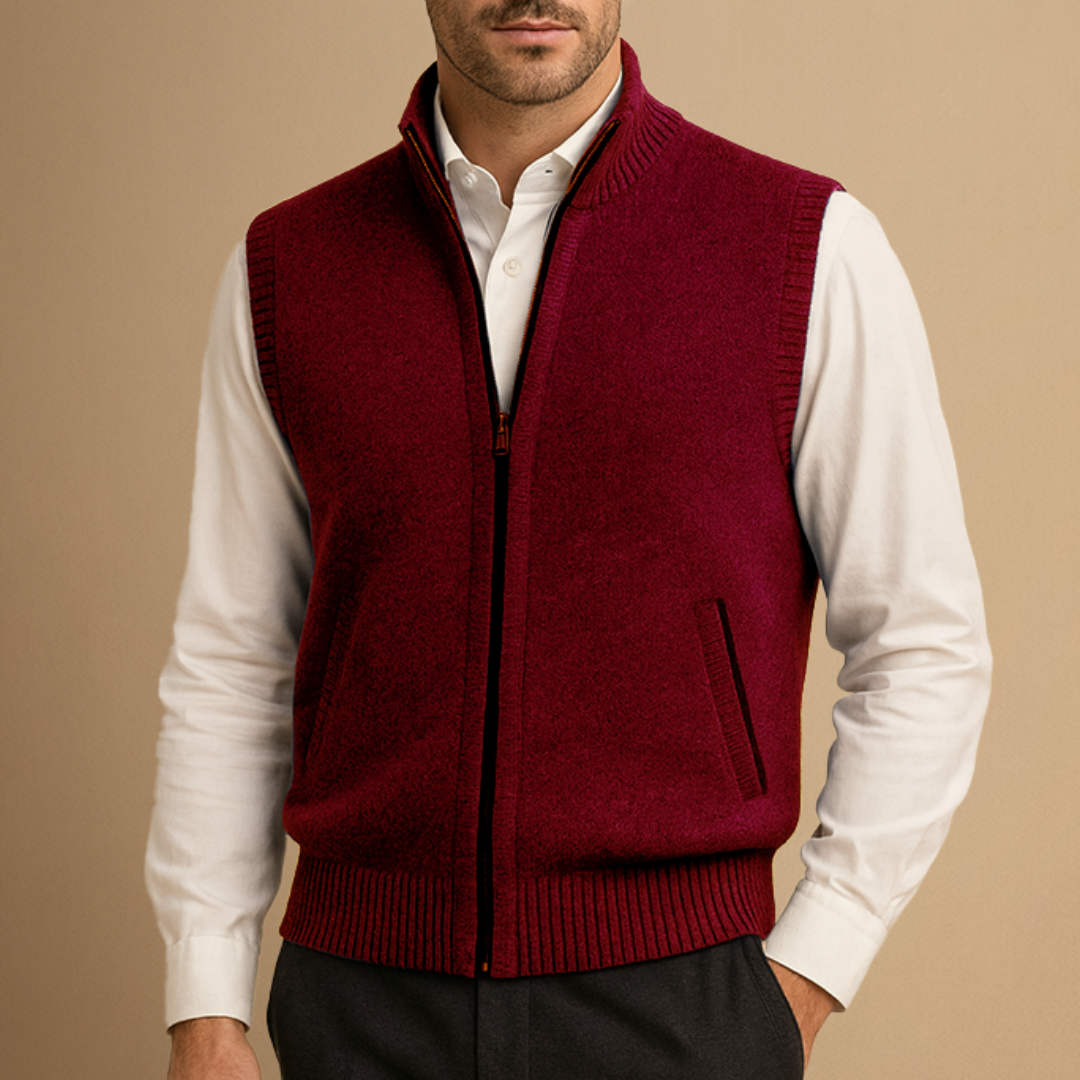Emrys | Zip-Up Knit Gilet