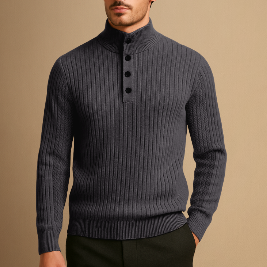 Isaac | Wool Henley Jumper