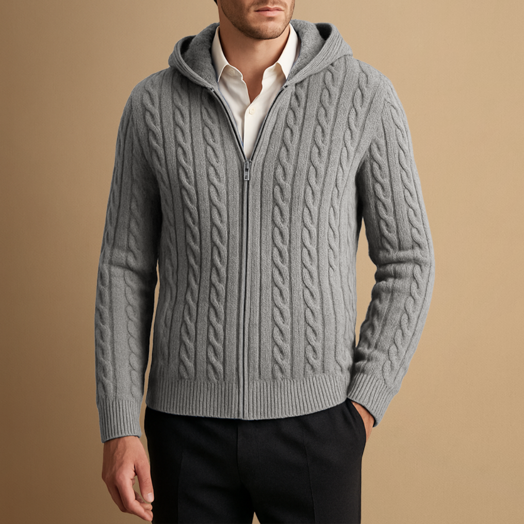 Ferris | Cashmere Hooded Cardigan