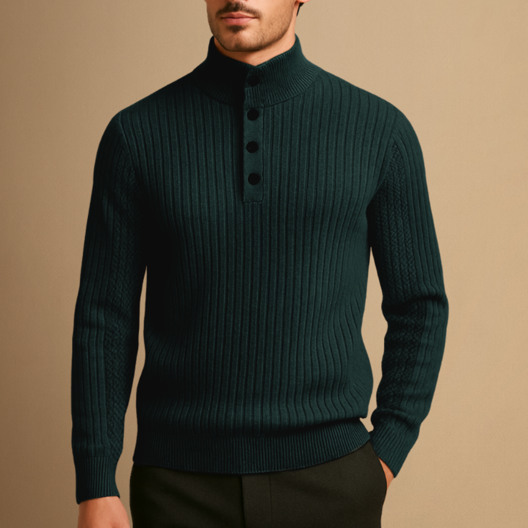 Isaac | Wool Henley Jumper