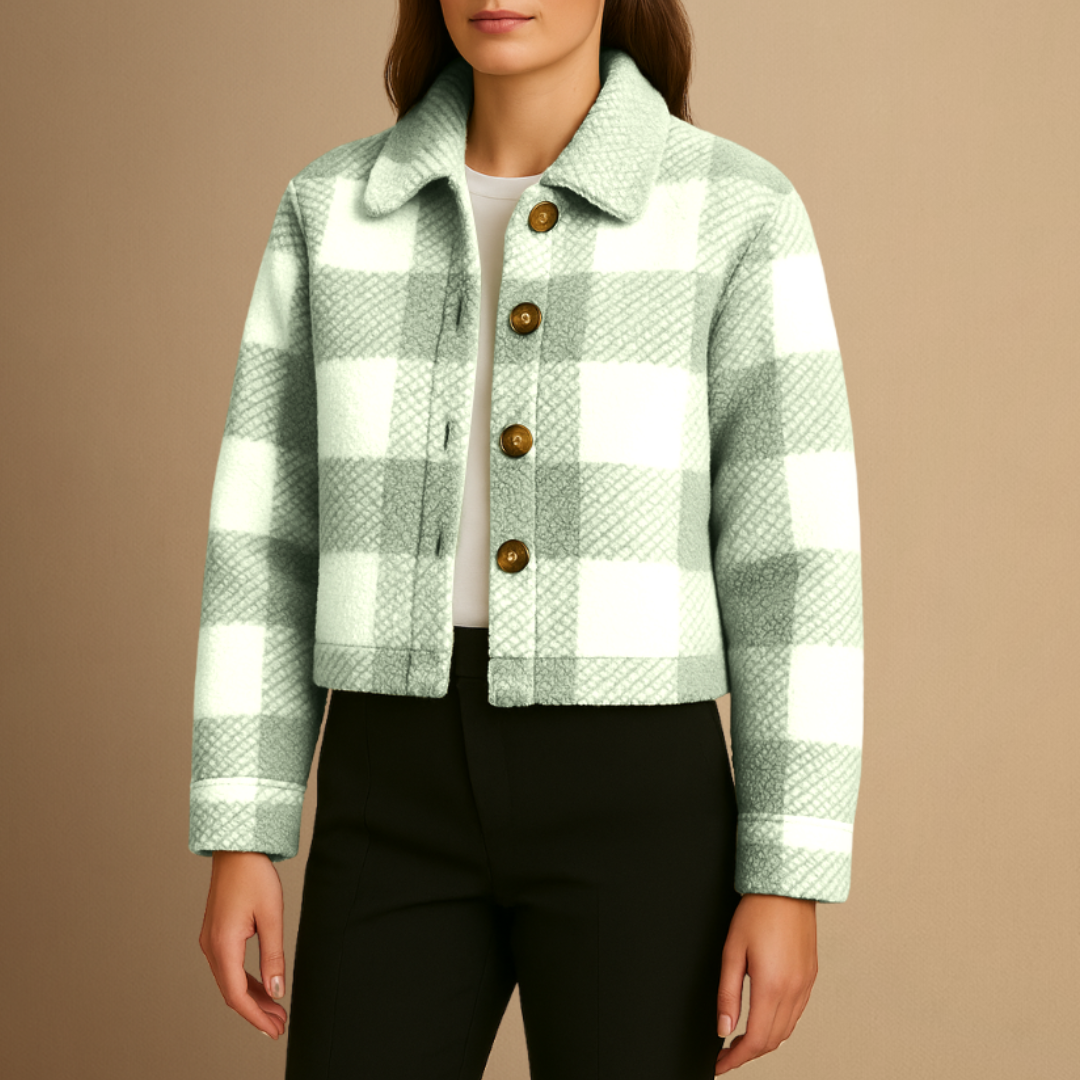 Iris | Plaid Teddy Jacket