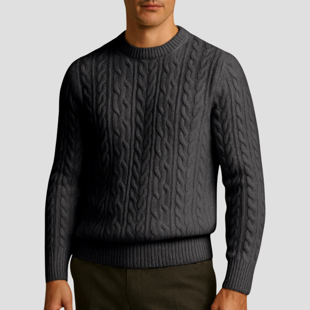 Kester | Wool Cable-Knit Jumper