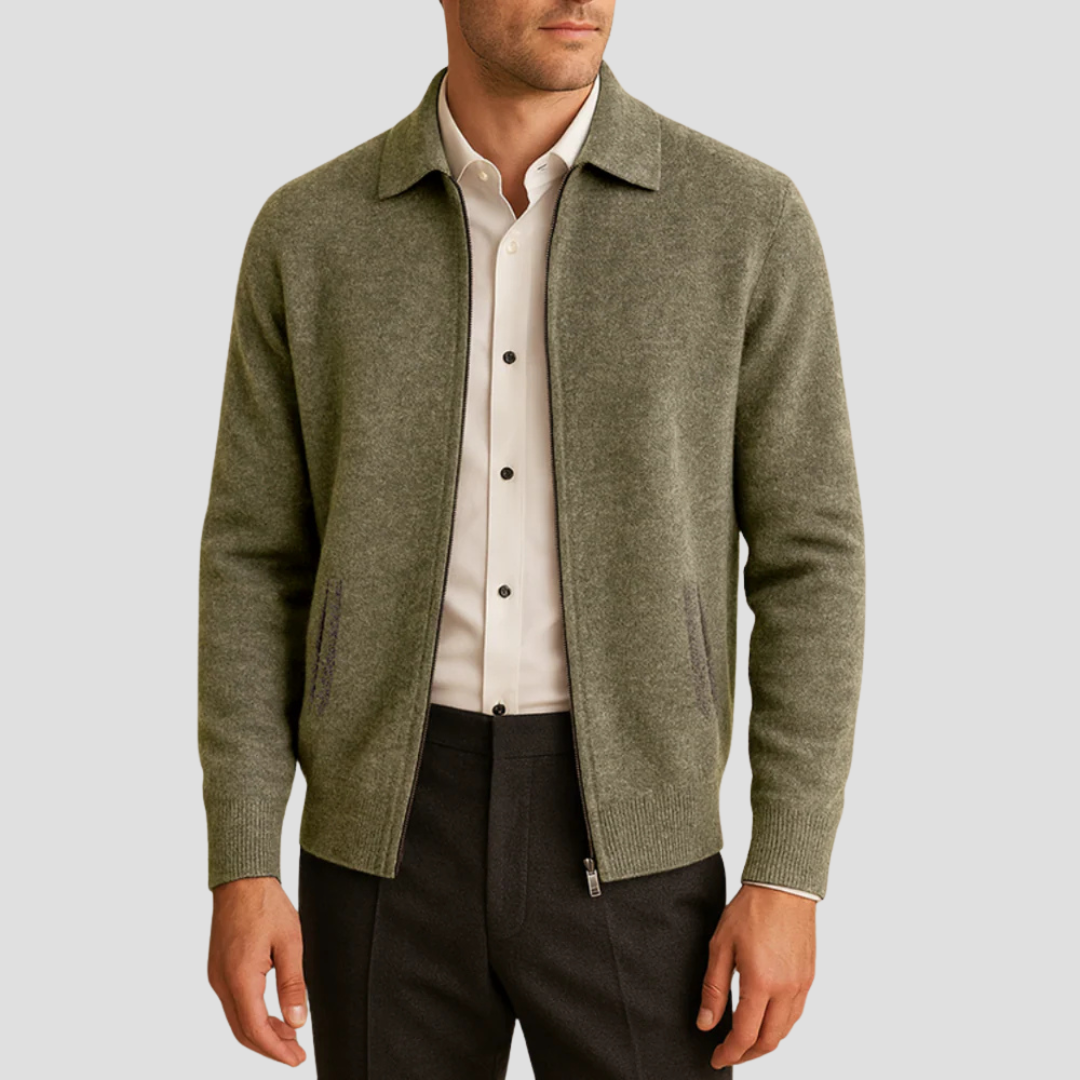 Gareth | Zip-Up Cardigan