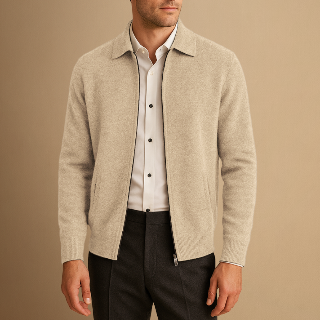Gareth | Zip-Up Cardigan