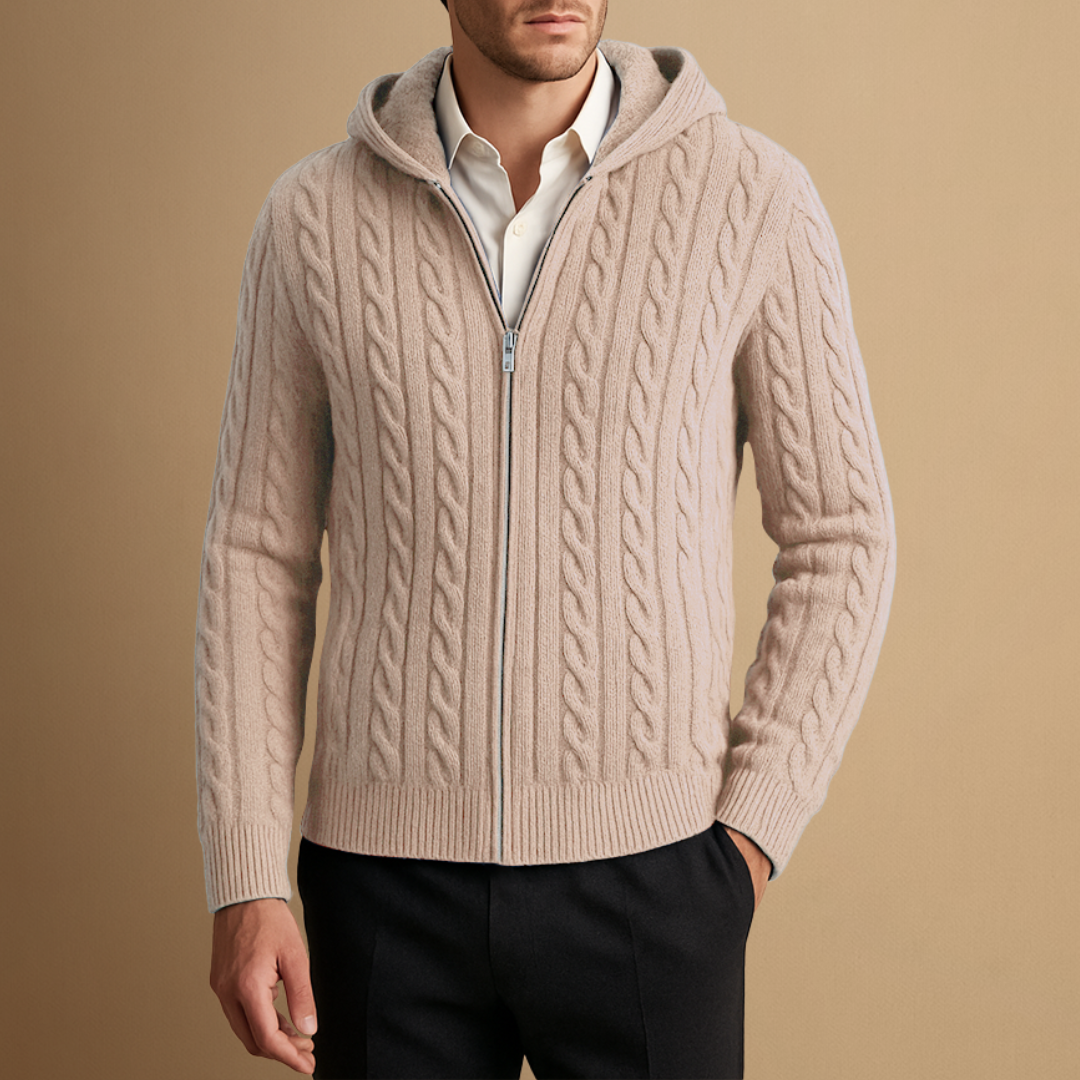 Ferris | Cashmere Hooded Cardigan