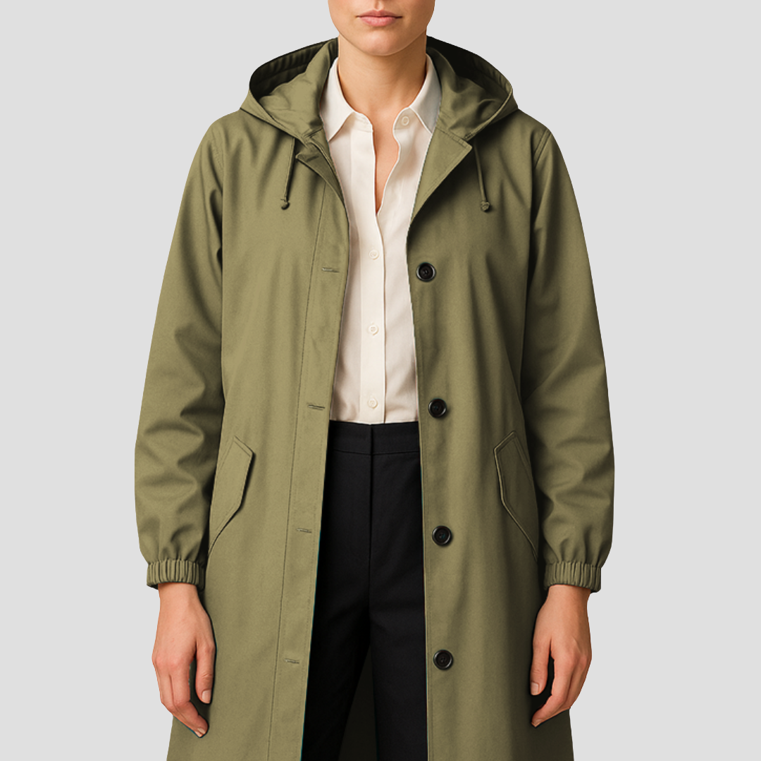Violet | Hooded Trench Coat