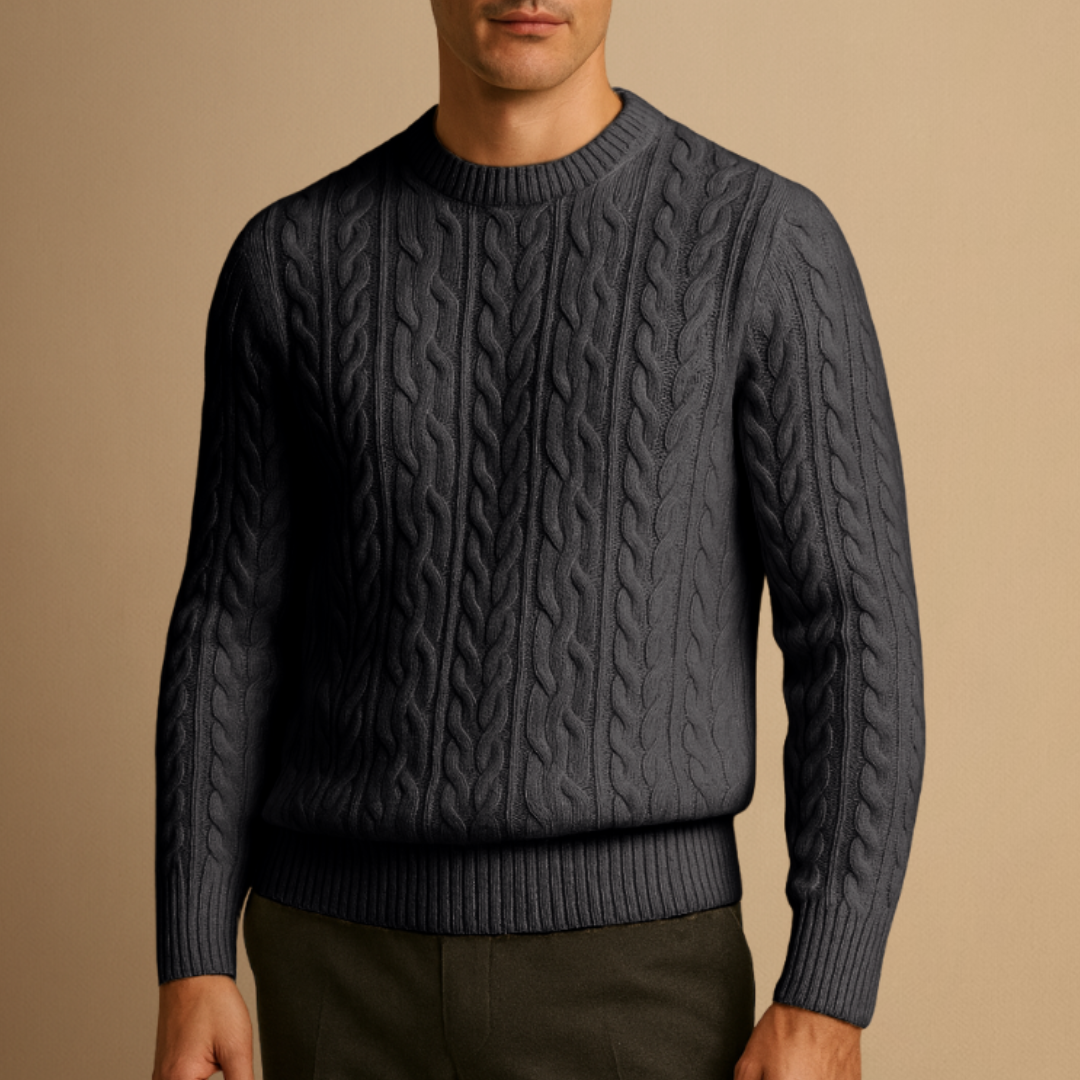 Kester | Wool Cable-Knit Jumper
