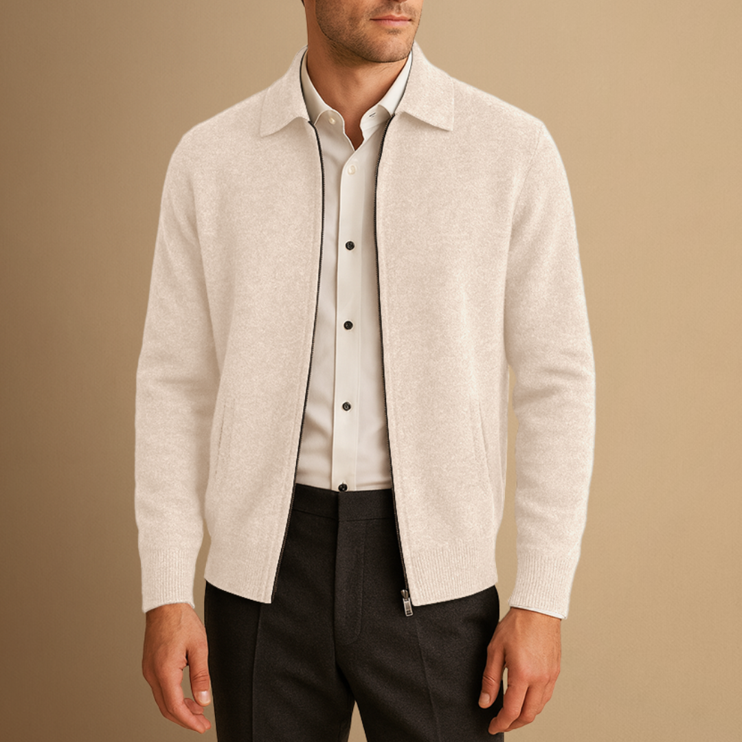Gareth | Zip-Up Cardigan