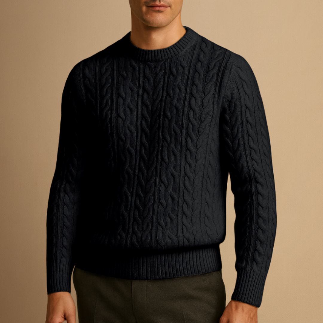 Kester | Wool Cable-Knit Jumper