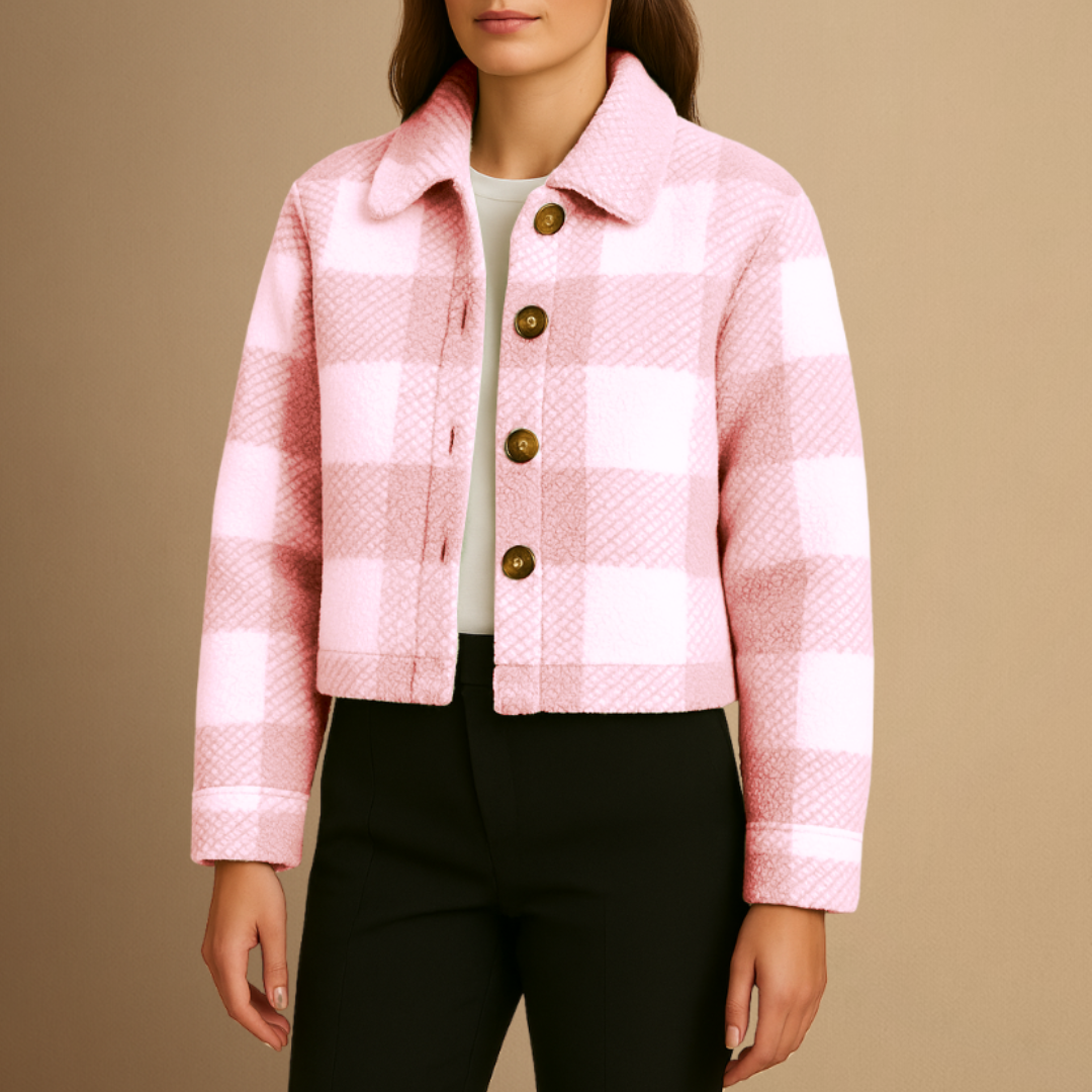 Iris | Plaid Teddy Jacket