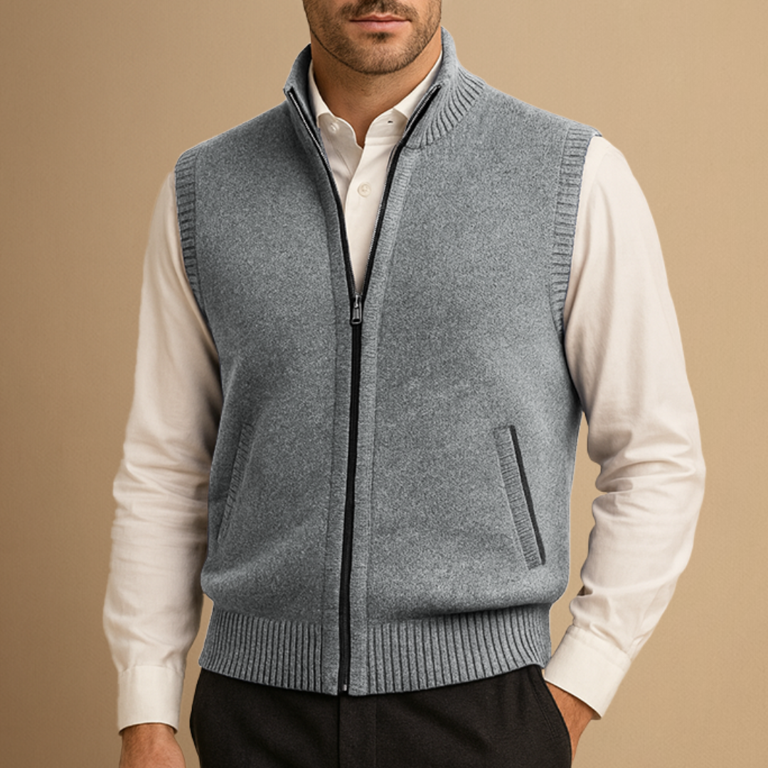Emrys | Zip-Up Knit Gilet