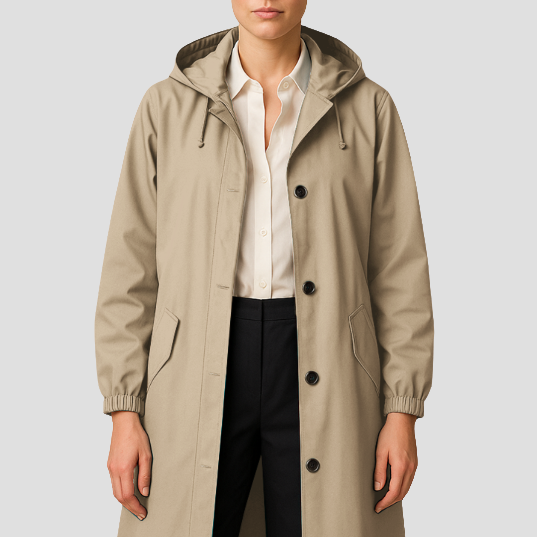Violet | Hooded Trench Coat