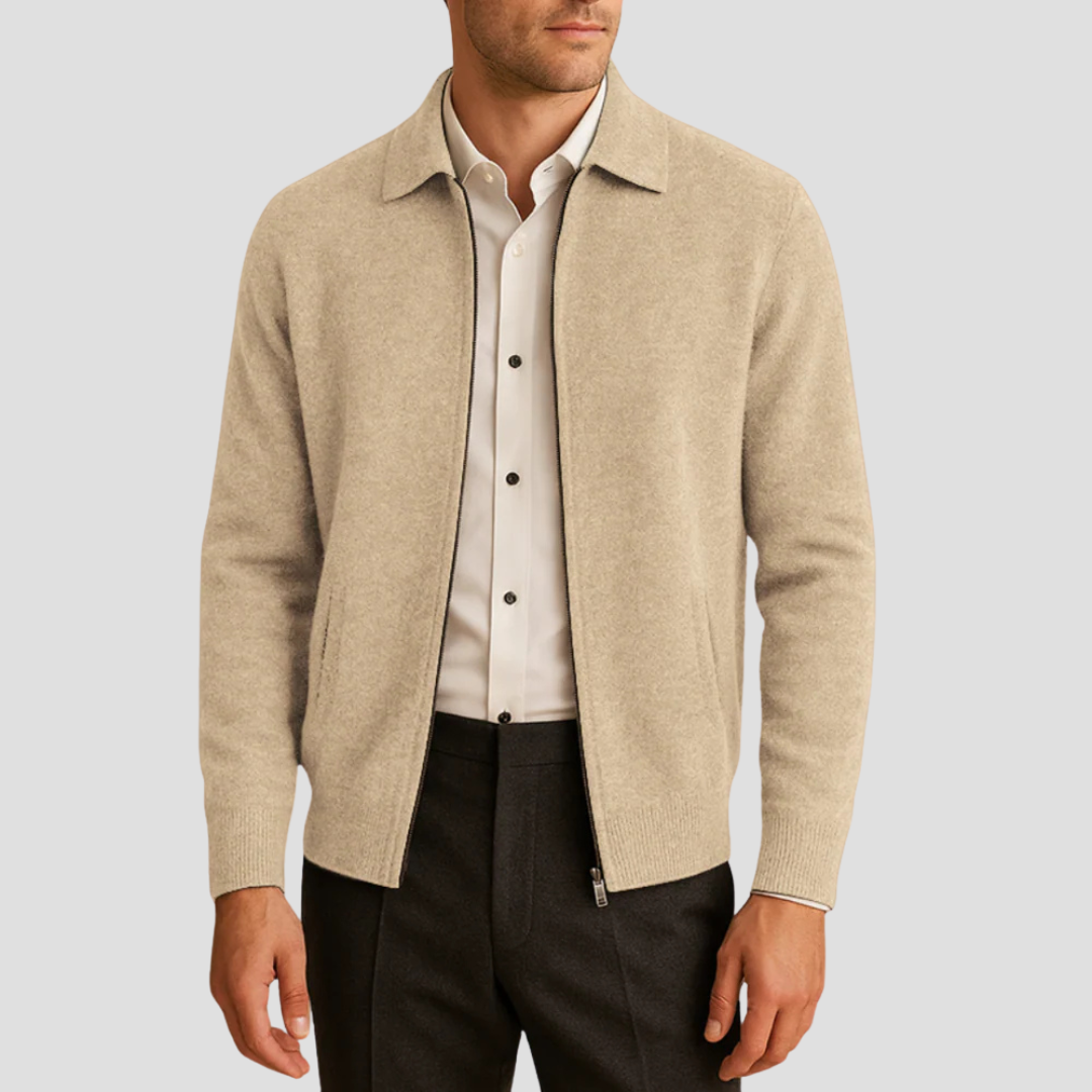 Gareth | Zip-Up Cardigan