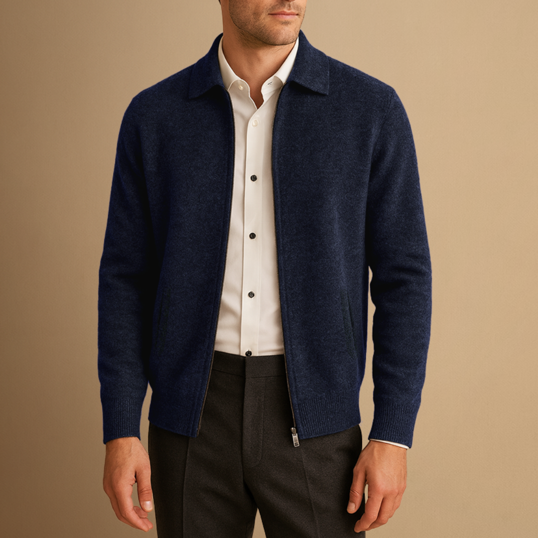 Gareth | Zip-Up Cardigan
