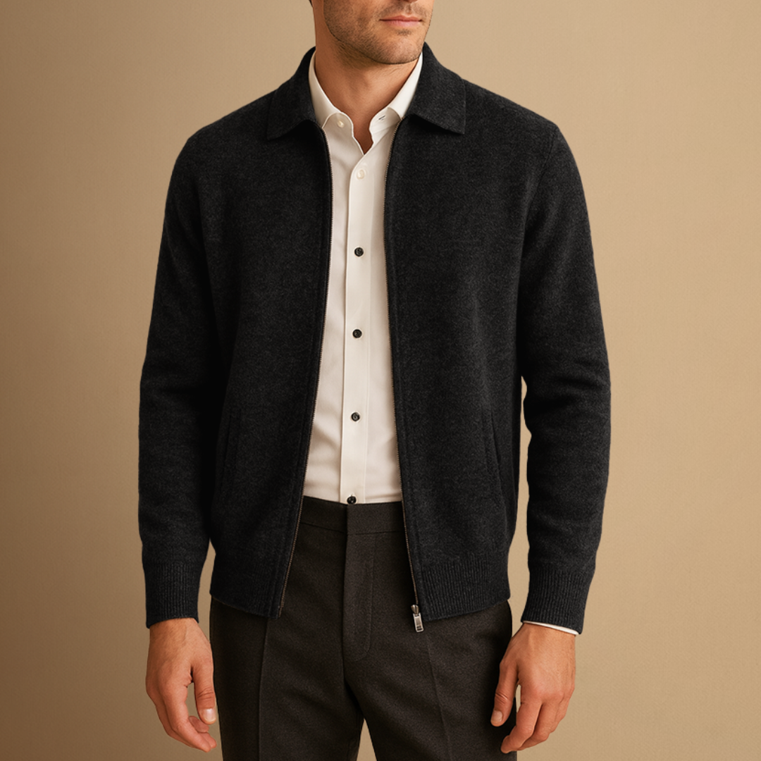 Gareth | Zip-Up Cardigan