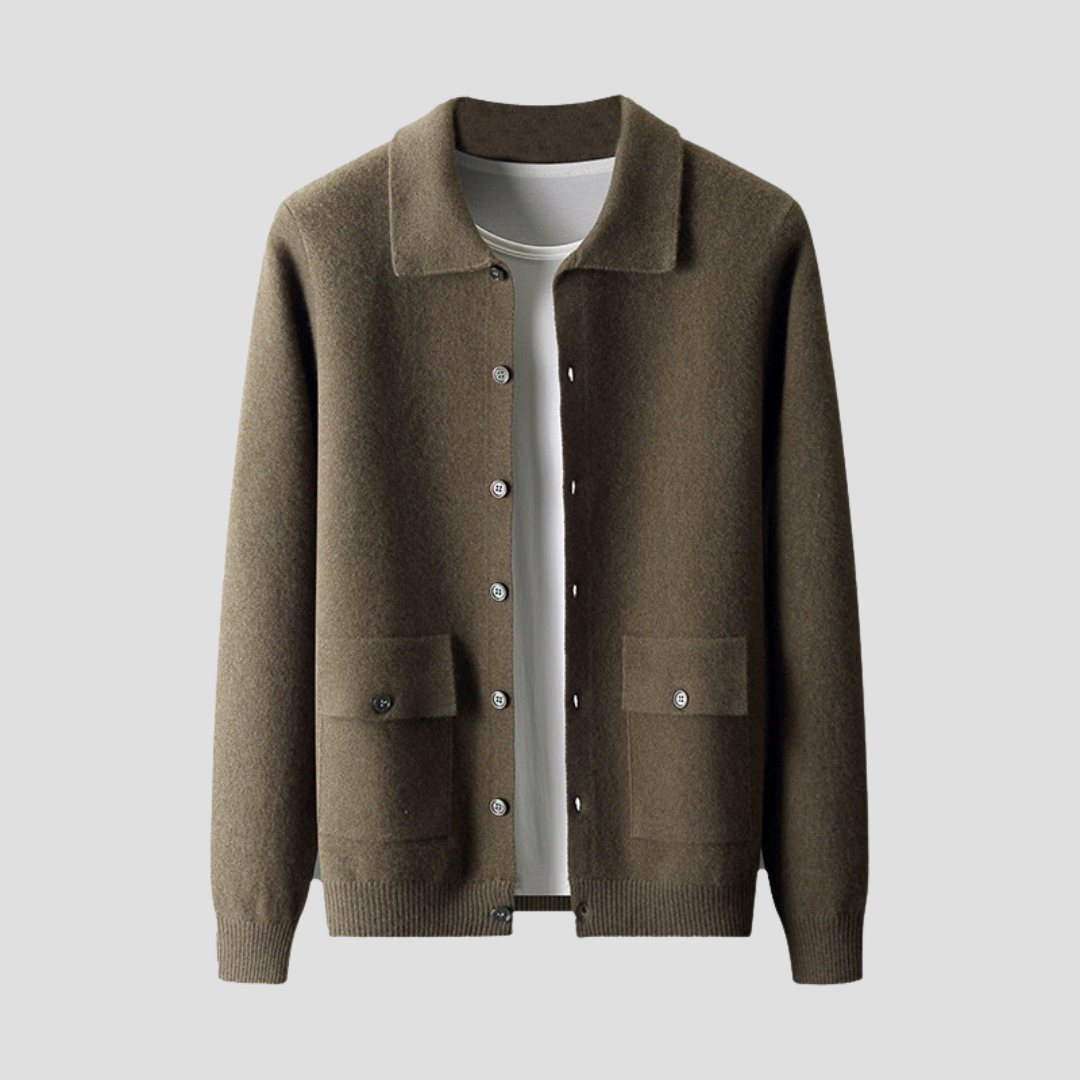 Piers | Classic Cashmere Cardigan
